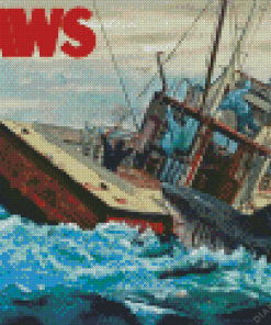 Jaws Poster Diamond Paintings