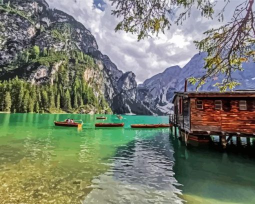 Lake Braies Diamond Paintings