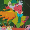 Mad Hatter Tea Party Cartoon Diamond Painting