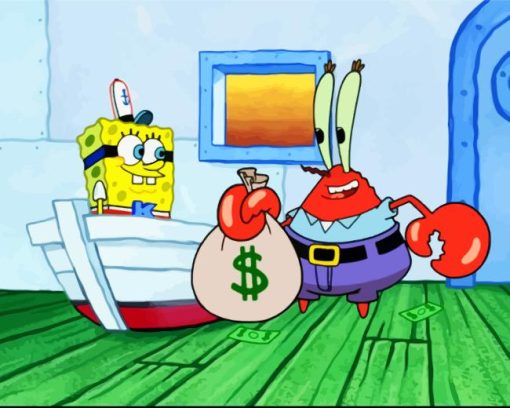 Mr Krabs Diamond Paintings