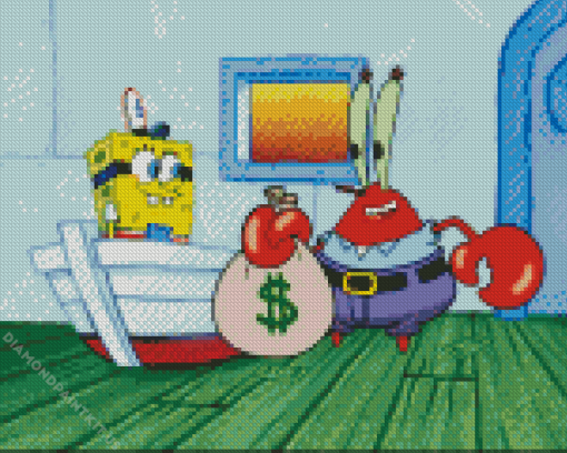 Mr Krabs Diamond Paintings