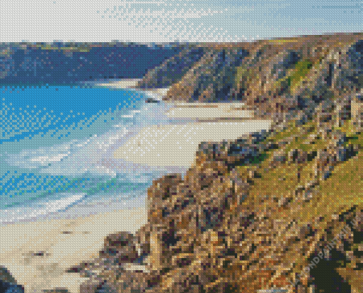 Porthcurno Beach Diamond Paintings