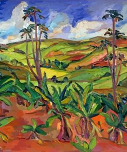 South African Landscape By Irma Stern Diamond Painting