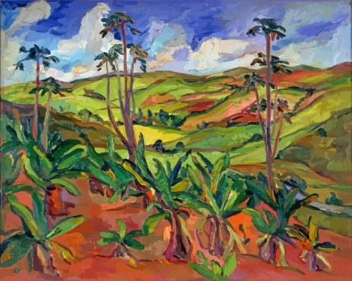 South African Landscape By Irma Stern Diamond Painting