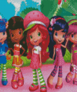 Strawberry And Her Friends Diamond Painting