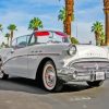 White 1957 Buick Diamond Painting