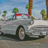 White 1957 Buick Diamond Painting