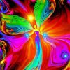 Abstract Colourful Angel Diamond Painting