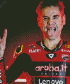 Alvaro Bautista Racer Diamond Painting