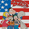 American Dad Poster Diamond Painting