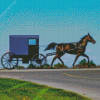 Amish Horse and Buggy Diamond Painting