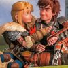 Animation Hiccup and Astrid Diamond Painting