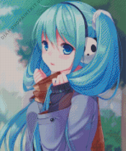 Anime Girl Hatsune Miku Diamond Painting