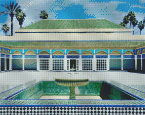 Arabic Historic Bahia Palace Marrakech Diamond Painting