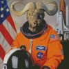 Astronaut Animal Diamond Painting