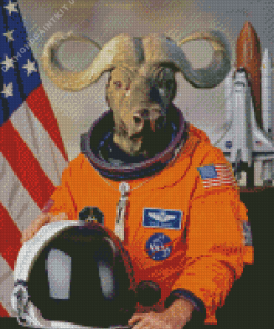 Astronaut Animal Diamond Painting