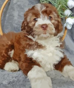 Aussiedoodle Miniature Diamond Painting