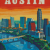 Austin Skyline Poster Diamond Painting