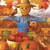 Autumn Farm Scarecrow Diamond Painting