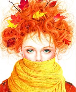 Autumn Girl Diamond Painting