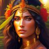 Aztec Princess Art Diamond Painting