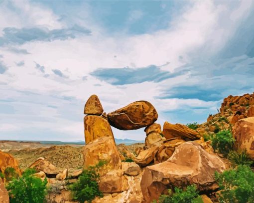 Balance Rock In Big Bend National Park Diamond Painting