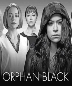 Black And White Orphan Black Diamond Painting