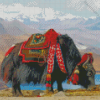 Black Yak Diamond Painting