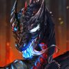 Black And Red Dragon Venom Diamond Painting