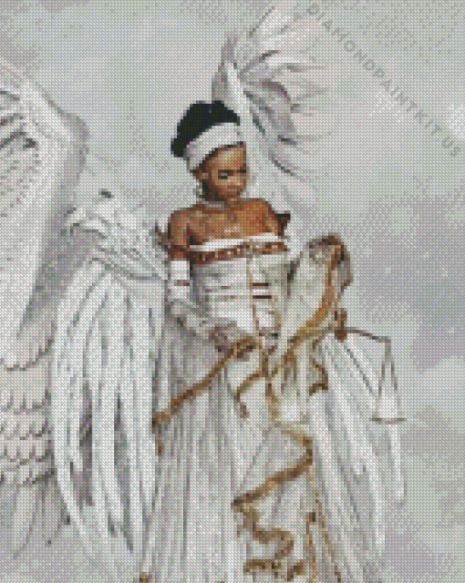 Black Angel Diamond Painting