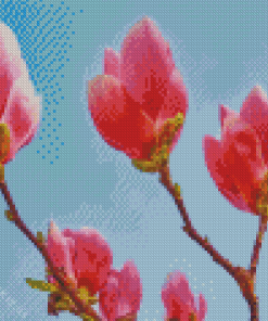 Blooming Magnolia Diamond Painting