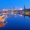 Bremen Buildings Reflection Diamond Painting