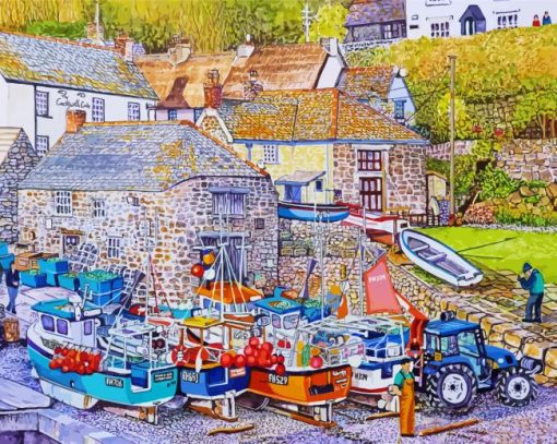 Cadgwith Cove Cornwall Diamond Painting