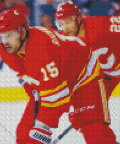 Calgary Flames Hockey Team Players Diamond Painting