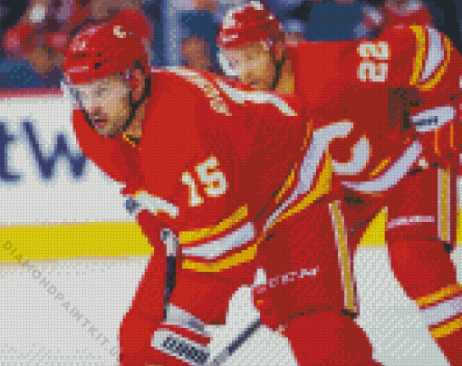 Calgary Flames Hockey Team Players Diamond Painting