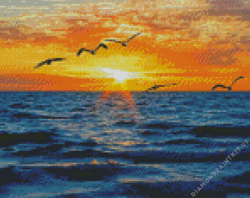 Captiva Island Florida Sunrise Diamond Painting