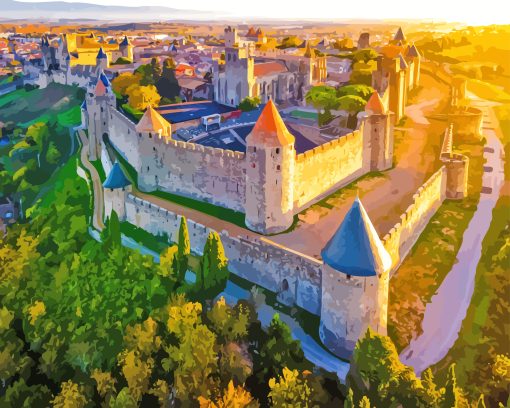 Carcassonne France Diamond Painting