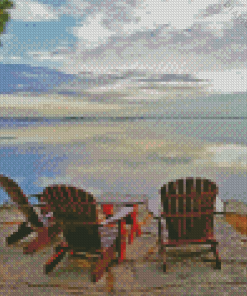 Chairs by Muskoka Lake Diamond Painting