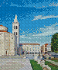 Church of St Donatus Zadar Croatia Diamond Painting