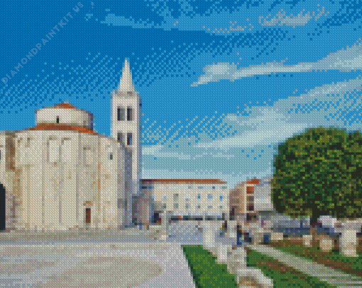 Church of St Donatus Zadar Croatia Diamond Painting