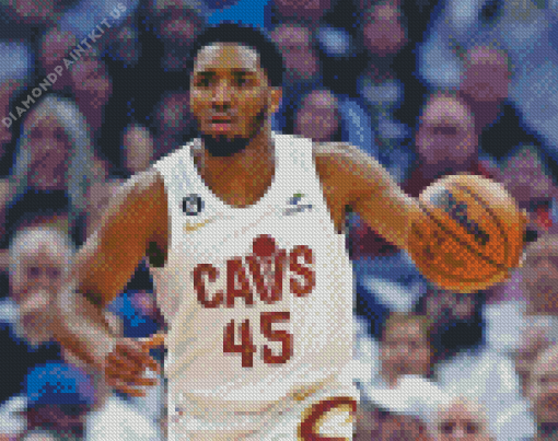 Cleveland Cavaliers Donovan Mitchell Diamond Painting