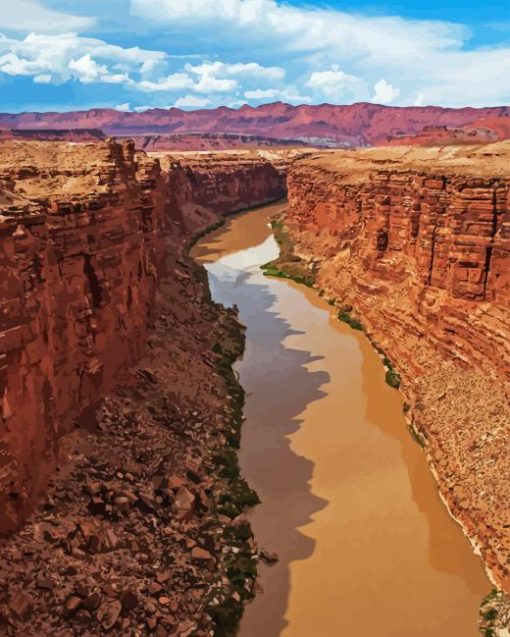 Colorado River Landscape Diamond Painting