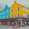 Colorful Houses in Kenmare Town Diamond Painting