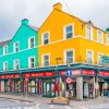 Colorful Houses in Kenmare Town Diamond Painting