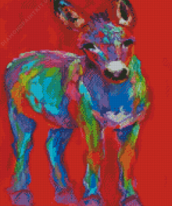 Colorful Donkey Art Diamond Painting