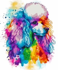 Colorful Poodle Puppy Diamond Painting