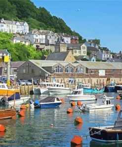 Cornwall Looe Harbour Diamond Painting