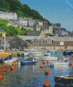 Cornwall Looe Harbour Diamond Painting