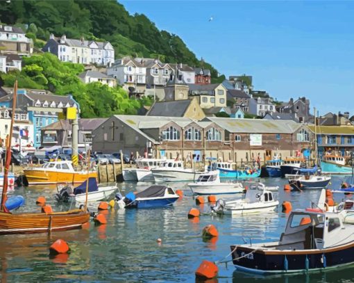 Cornwall Looe Harbour Diamond Painting