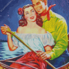 Couple On Boat Diamond Painting